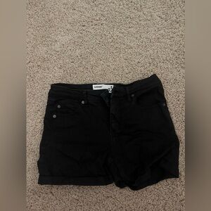 garage jeans shorts, size 3, black